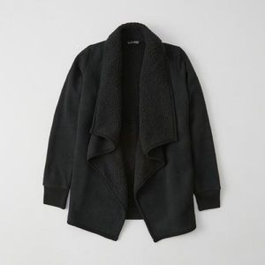 Abercrombie & Fitch Sherpa Lined Cardigan